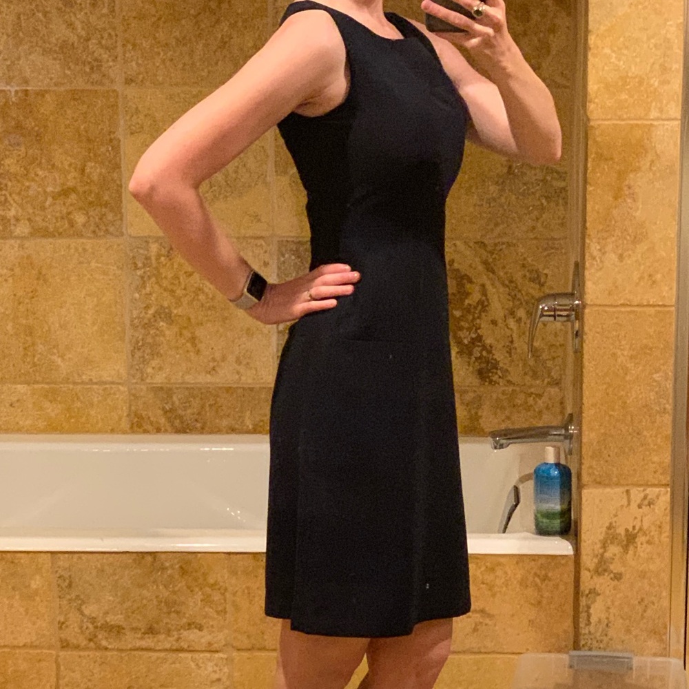 Navy Banana Republic A-Line dress